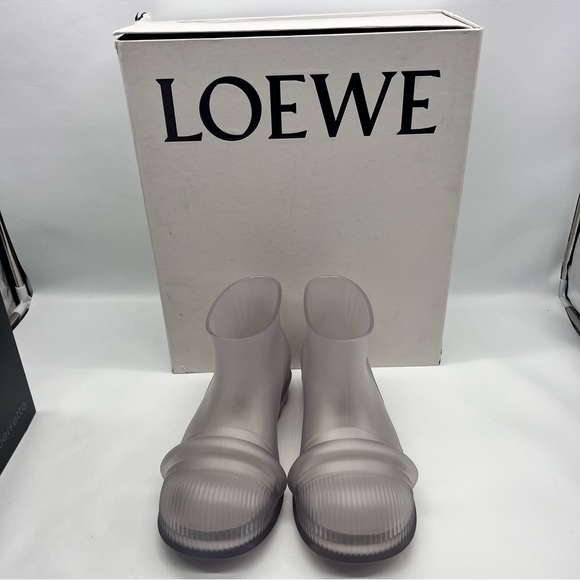 LOEWE Slip-On translucent Rubber Boots size 8.5 NEW - Picture 3 of 9